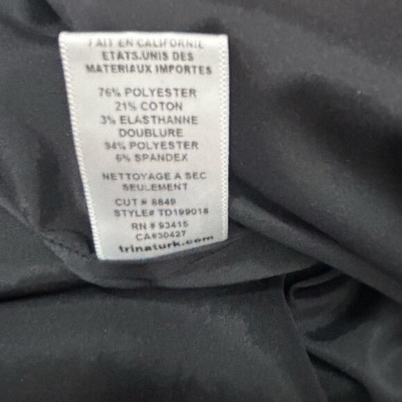 Trina Turk Metallic Jacquard Off-the-Shoulder Sumire Dress Size 4 – Black & Gold - Picture 13 of 14